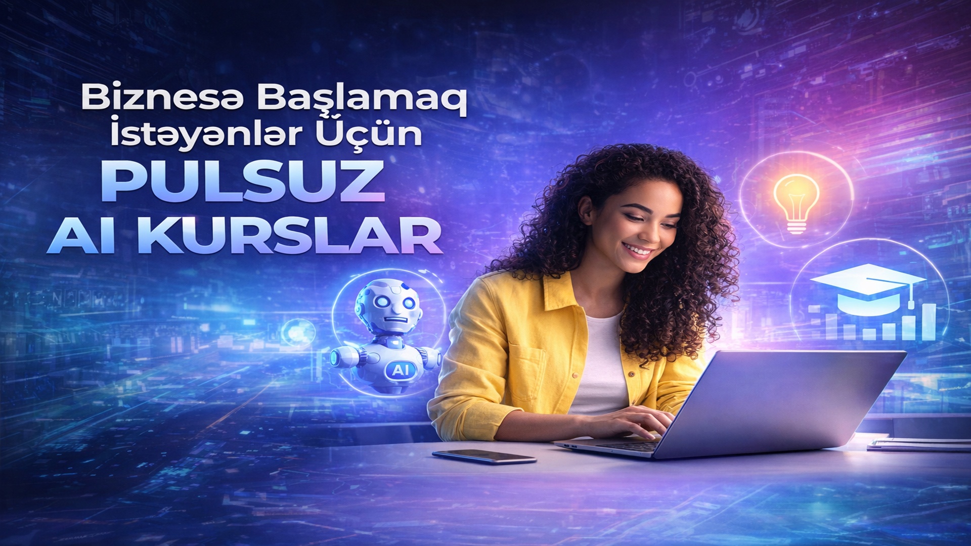 Biznesə başlamağa kömək edəcək 11 pulsuz Süni intellekt kursu.